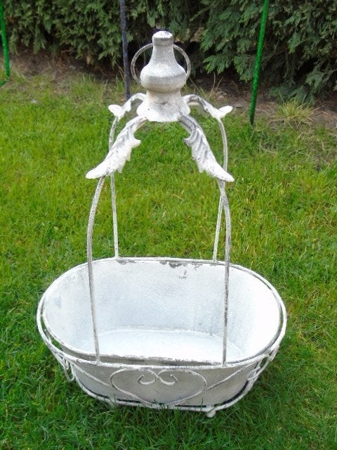 jardinière ovale en fer forgé patinée ., Jardin & Terrasse, Enlèvement, Neuf