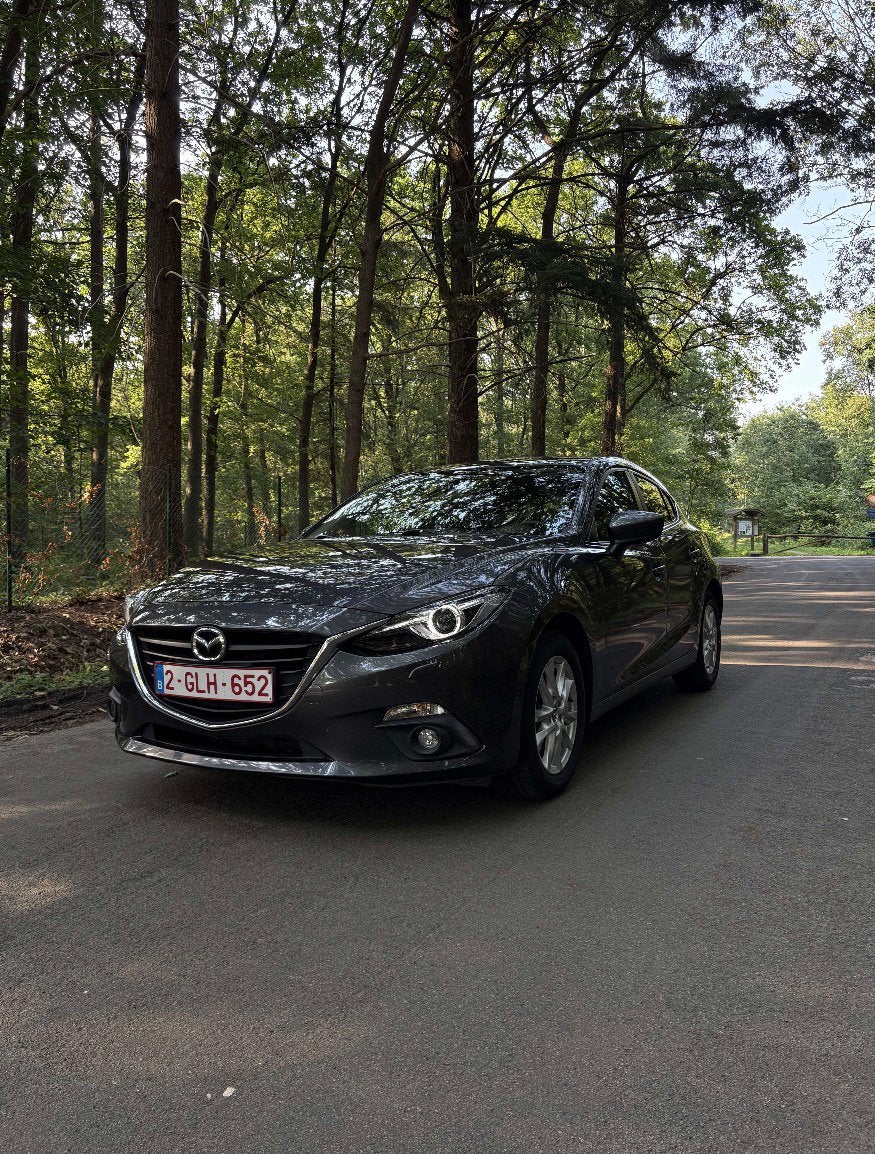 Mazda 3 2015 te koop, Autos, Mazda, Argent ou Gris, Achat, Euro 6, Noir