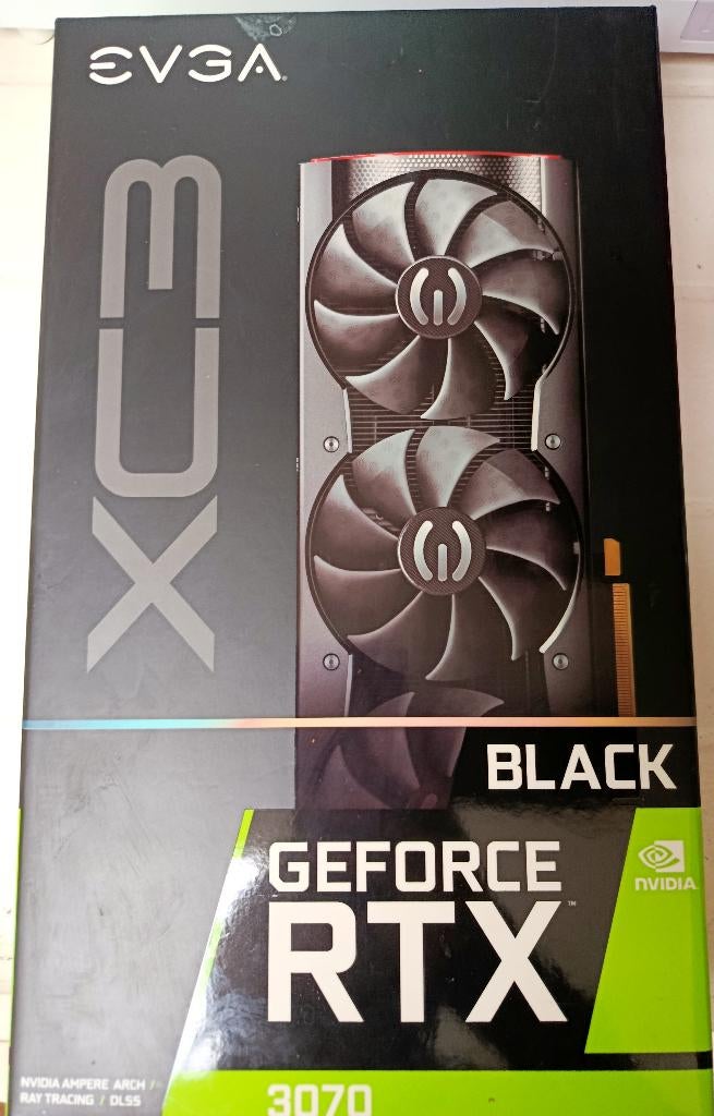 NVIDIA RTX 3070 EVGA XC3 Black, Computers en Software, Videokaarten, Gebruikt, Nvidia, PCI-Express 4.0, GDDR6, HDMI, DisplayPort