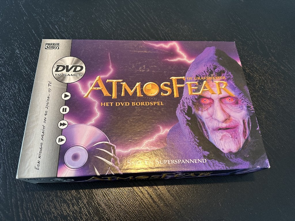Atmosfear (De Grafmeester) - Het DVD bordspel, Cinq joueurs ou plus, Enlèvement ou Envoi, Comme neuf, Parker