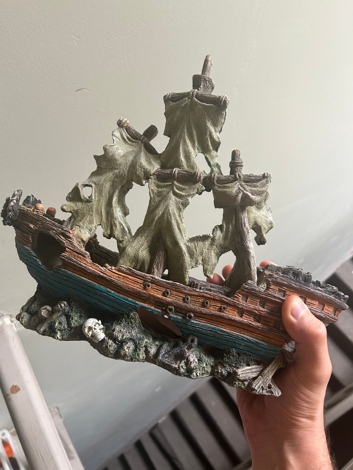  scheepswrak-aquarium ornament, Dieren en Toebehoren, Ophalen of Verzenden, Zo goed als nieuw