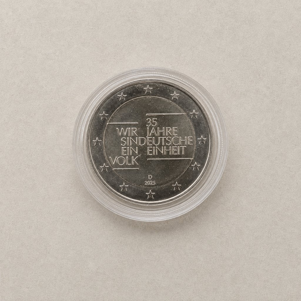 2 € Allemagne 2025 D – 35 ans de l’unité allemande – UNC, Timbres & Monnaies, Envoi, Allemagne, 2 euros, Série