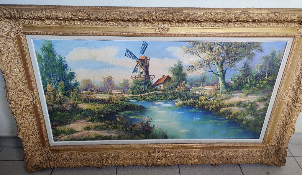 schilderijen en kaders, antiek, Antiek en Kunst, Doek, Landschap, Tekening, Klassiek