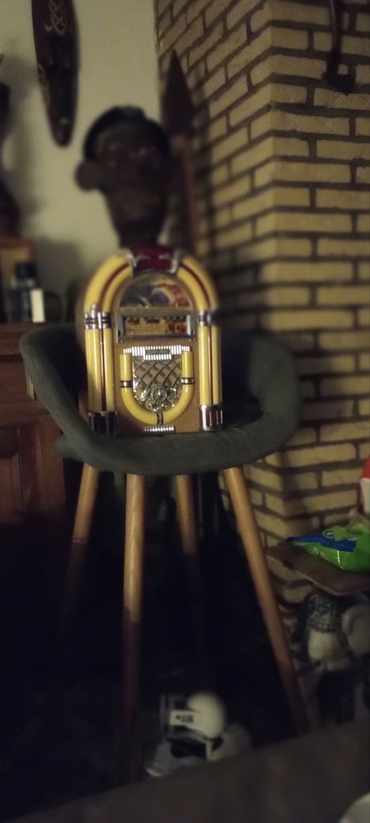 Prachtige Retro Mini Jukebox (Wurlitzer Stijl)  Verlichting, Enlèvement, Comme neuf, 1970 à nos jours, Wurlitzer