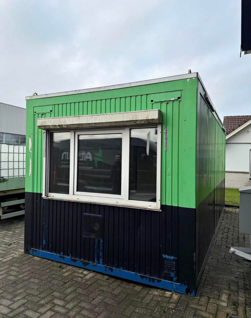 Kantoor unit - schaftkeet - zeecontainer €1950, Doe-het-zelf en Bouw, Verzenden, Gebruikt