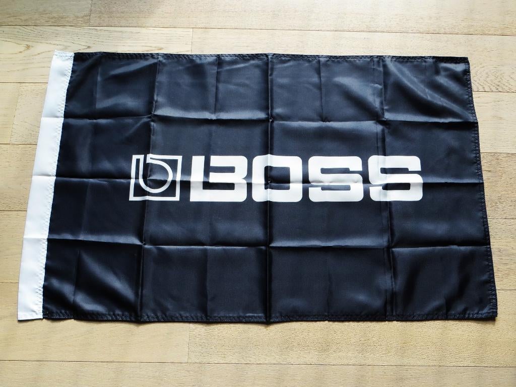 Promovlag van BOSS pedals (+/- 1982) / Vlag BOSS pedals, Muziek en Instrumenten, Ophalen of Verzenden, Zo goed als nieuw, Delay of Echo