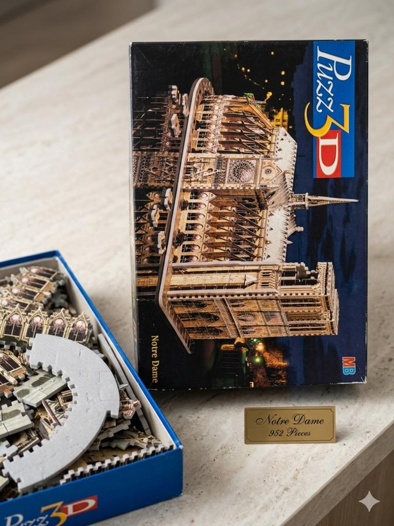 Puzz 3D Notre Dame de Paris - MB Puzzle (952 stukjes), Ophalen