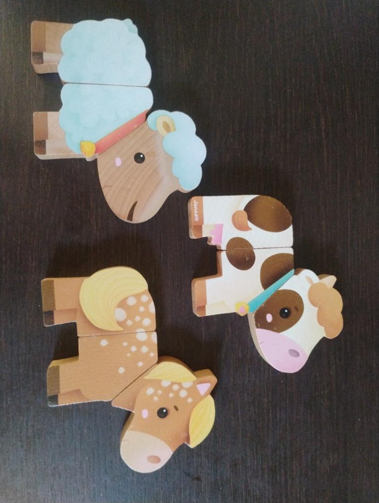 Magnet de puzzle animalier, Comme neuf, Enlèvement, 6 mois à 2 ans, Moins de 10 pièces