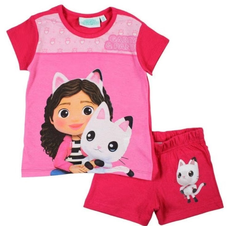 Gabby's Poppenhuis Shortama - Maat 92 - 98 - 104 - 110 - 116, Kinderen en Baby's, Kinderkleding | Maat 110, Nacht- of Onderkleding
