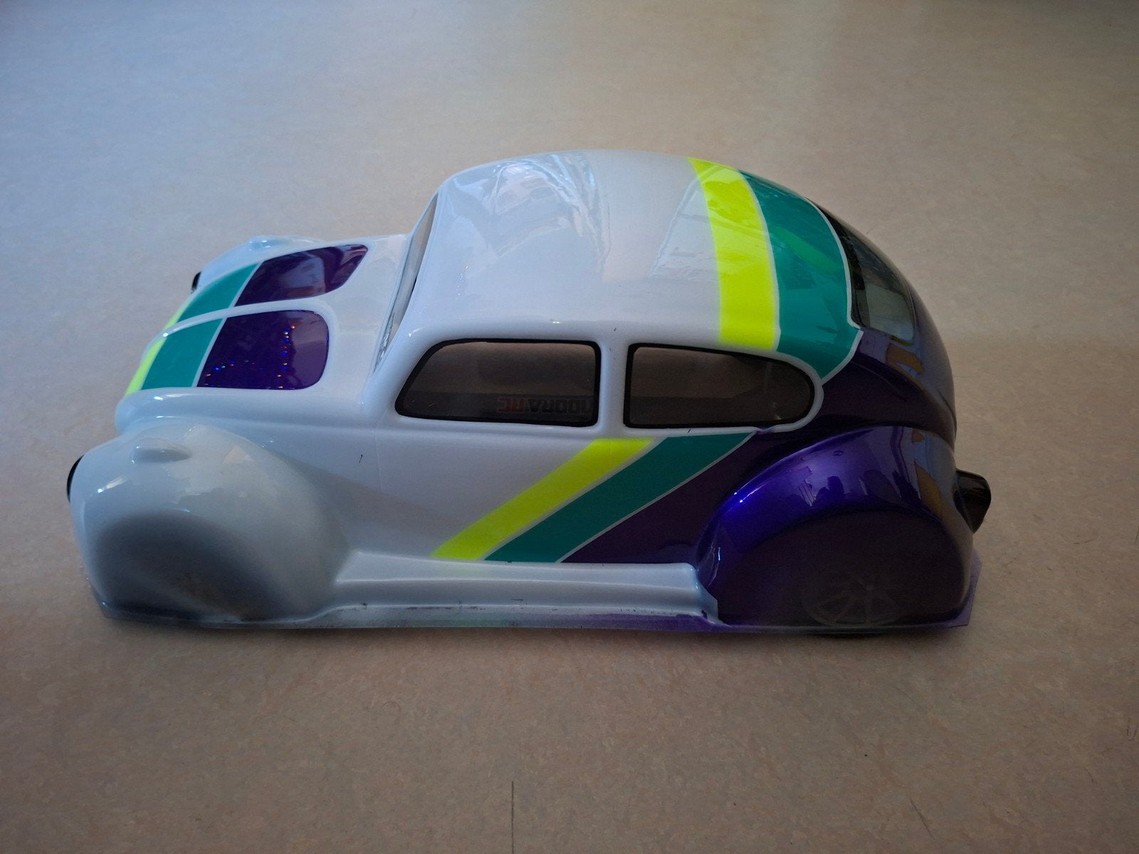 carrosserie VW Beetle spéciale 1/10 neuve aérographiée, Enlèvement ou Envoi, Neuf, Échelle 1:10, Voiture on road
