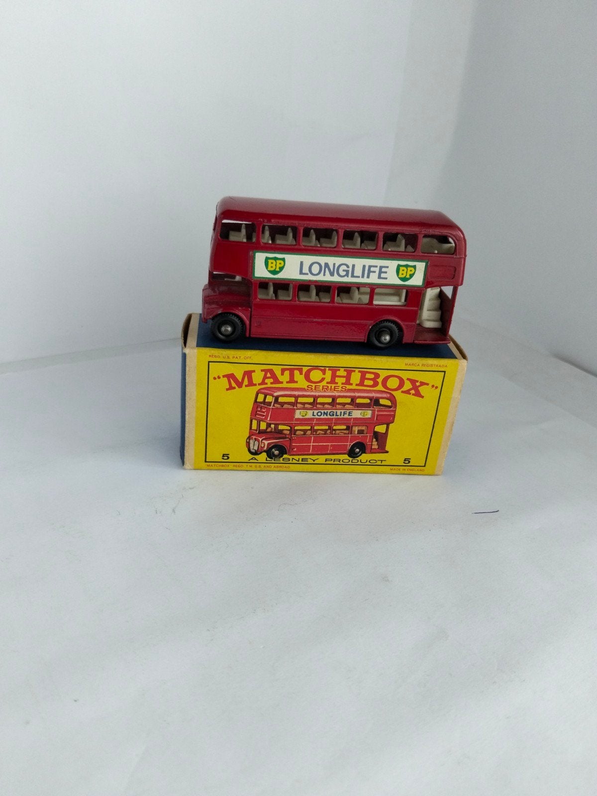 Matchbox nr5 London bus & E-doosje, Ophalen of Verzenden, Matchbox