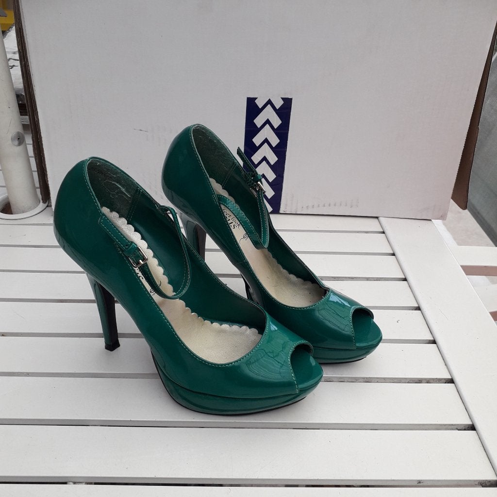 schoenen 37, Verzenden, Groen, Schoenen met lage hakken