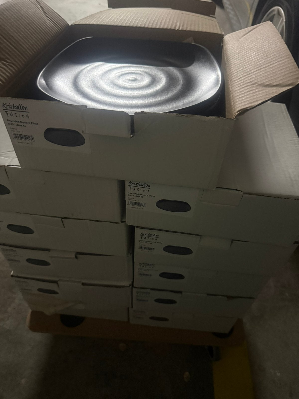 Assiettes mélamine horeca noir neuves, Huis en Inrichting, Keuken | Servies, Ophalen, Nieuw
