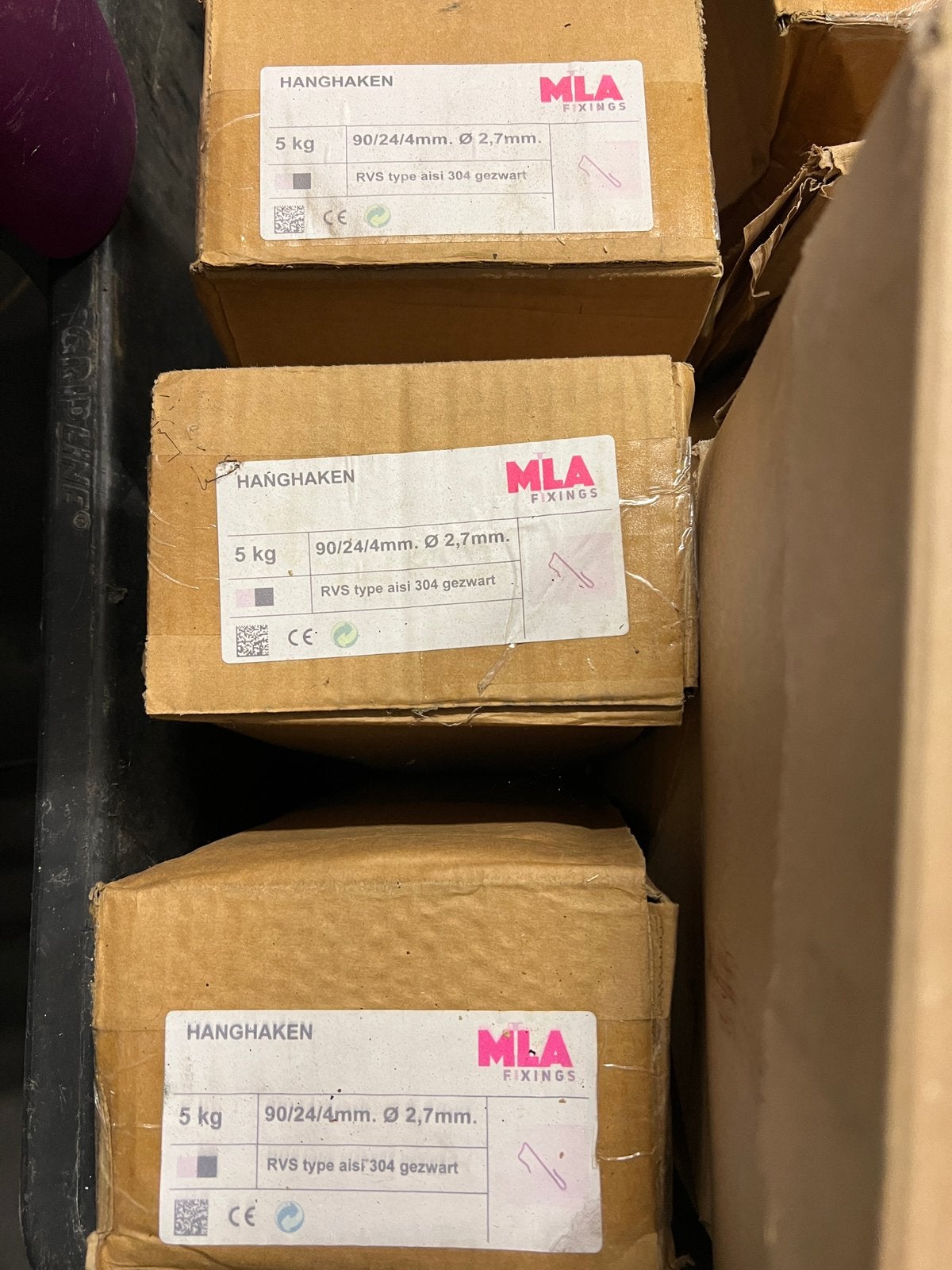 Hanghaken leien, Ophalen, Zwart, Overige typen, Nieuw