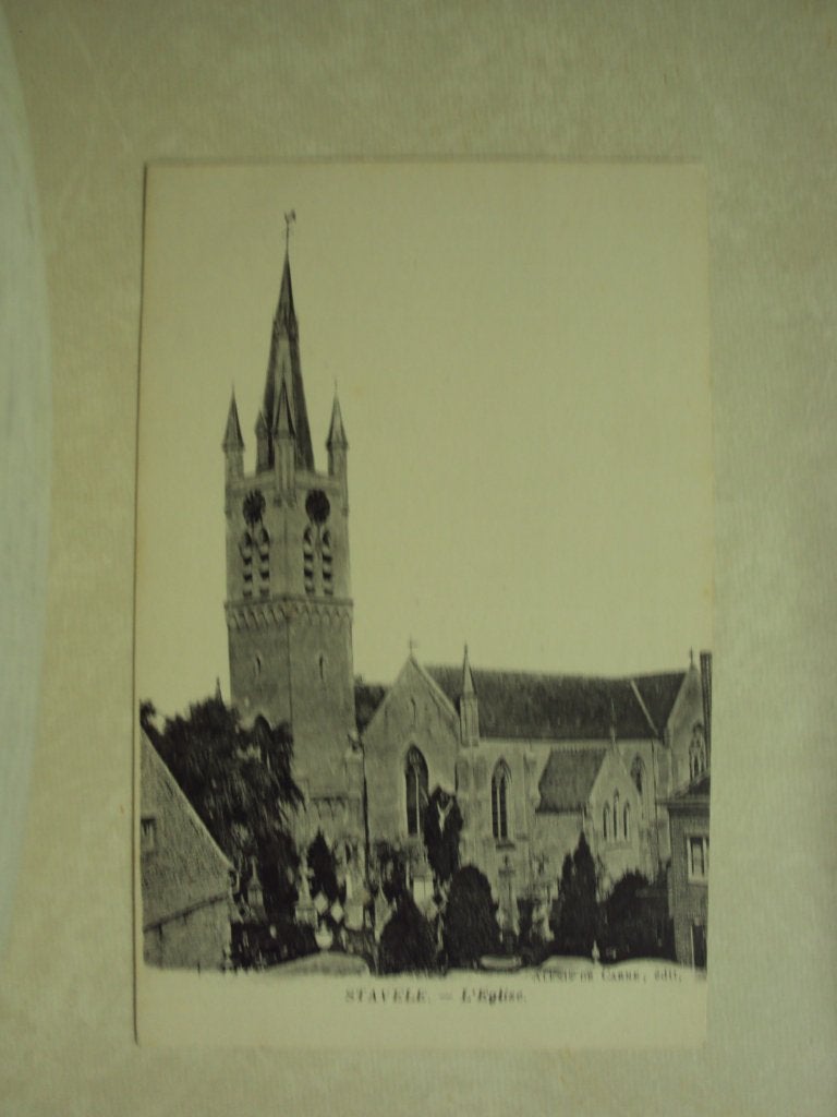 57417 - STAVELE - L'EGLISE - ZIE 2 FOTO'S, Envoi