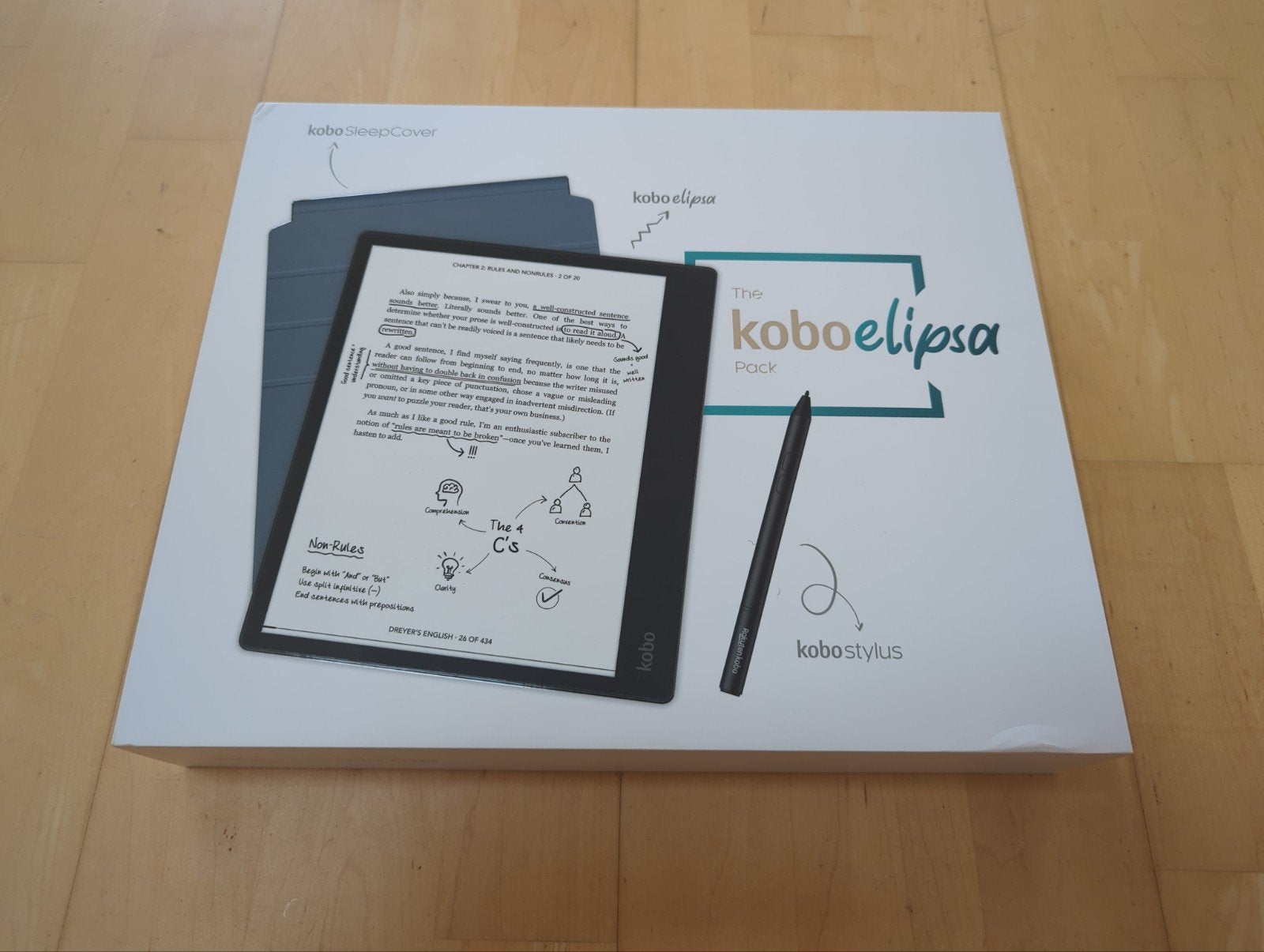 Rakuten Kobo Elipsa, Computers en Software, E-readers, Gebruikt, 10 inch of meer, 16 GB of meer, Bluetooth, Touchscreen, Wi-Fi