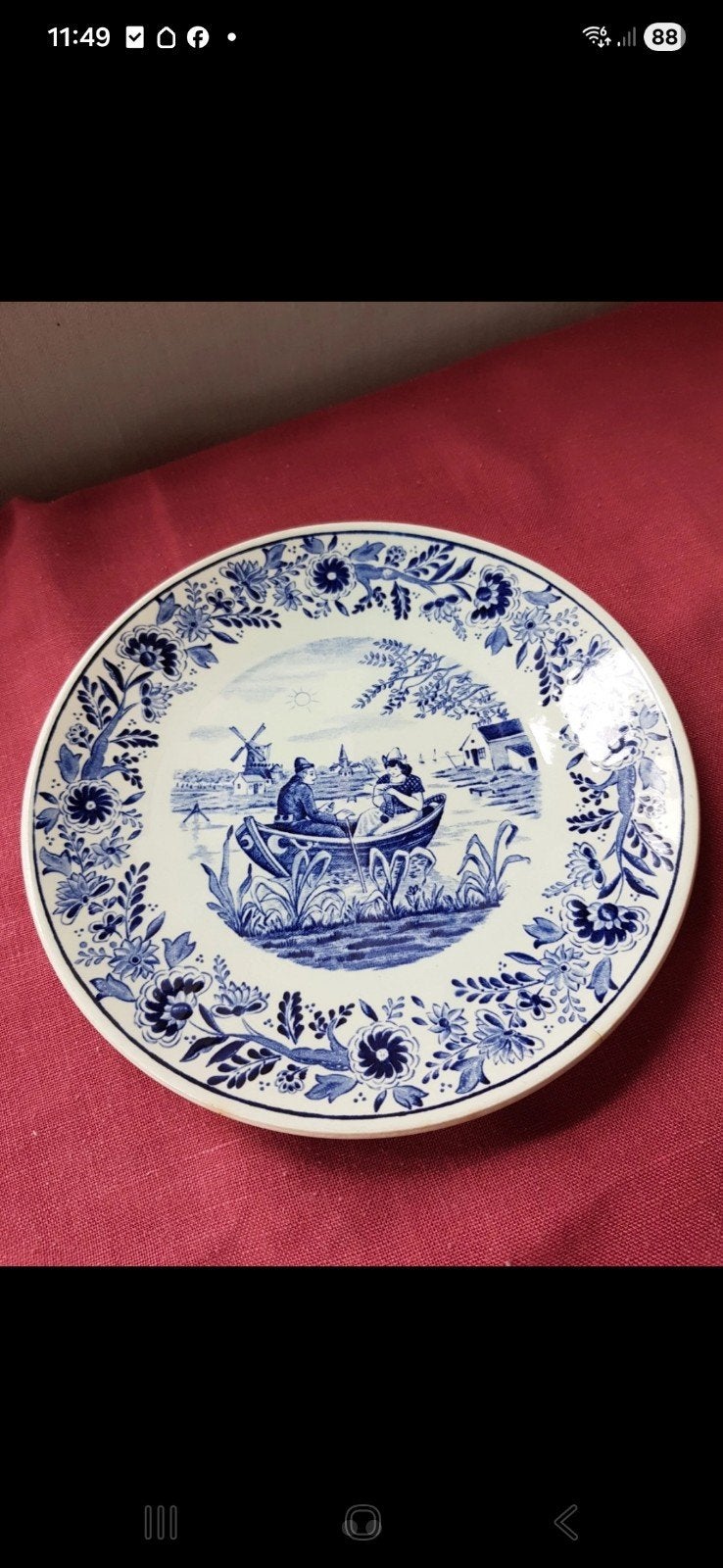 Assiette Boch, Antiquités & Art, Enlèvement