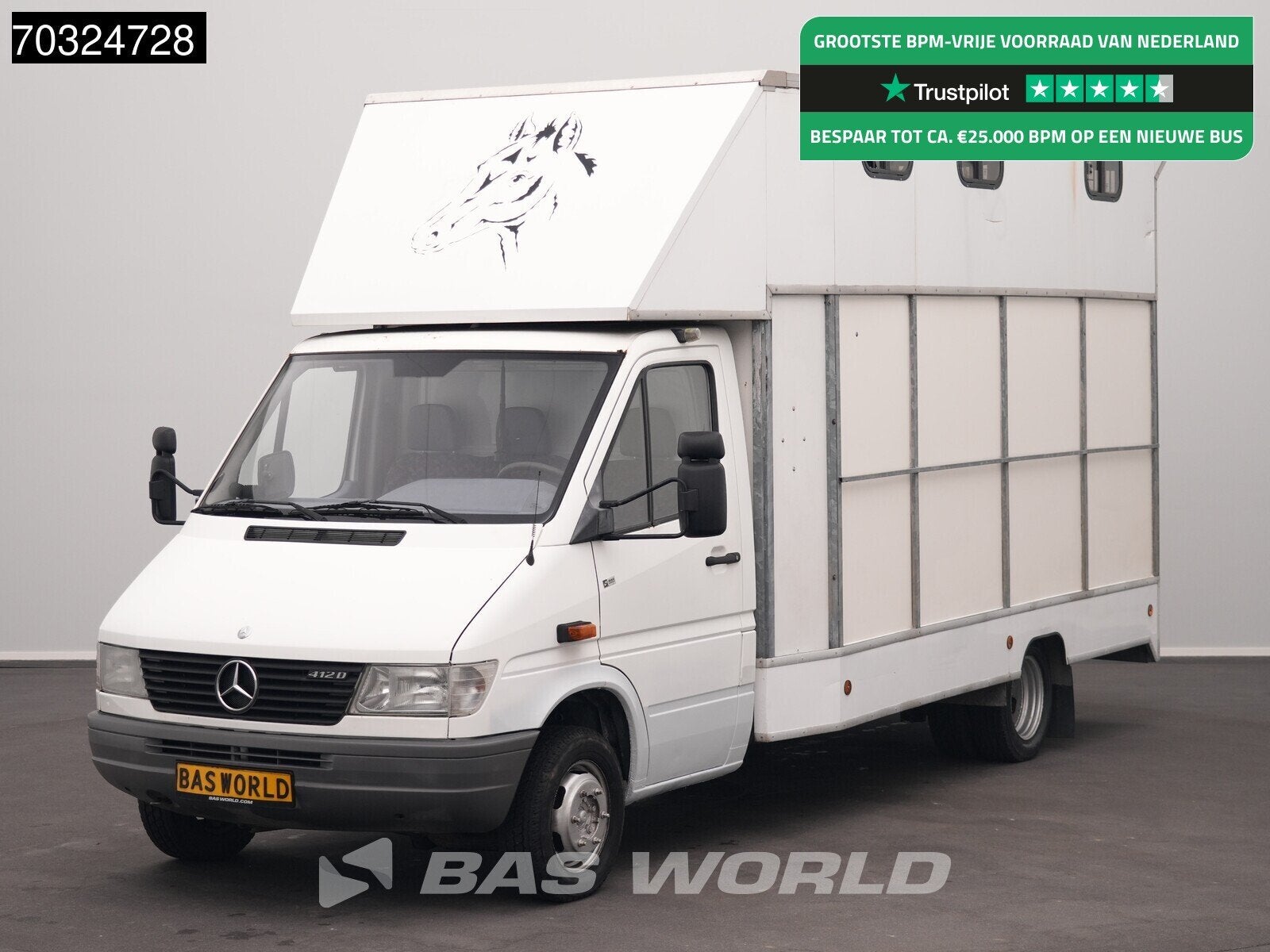 Mercedes Sprinter 412 D Dubbellucht Paardenwagen Horsetruck, Gebruikt, Overige typen