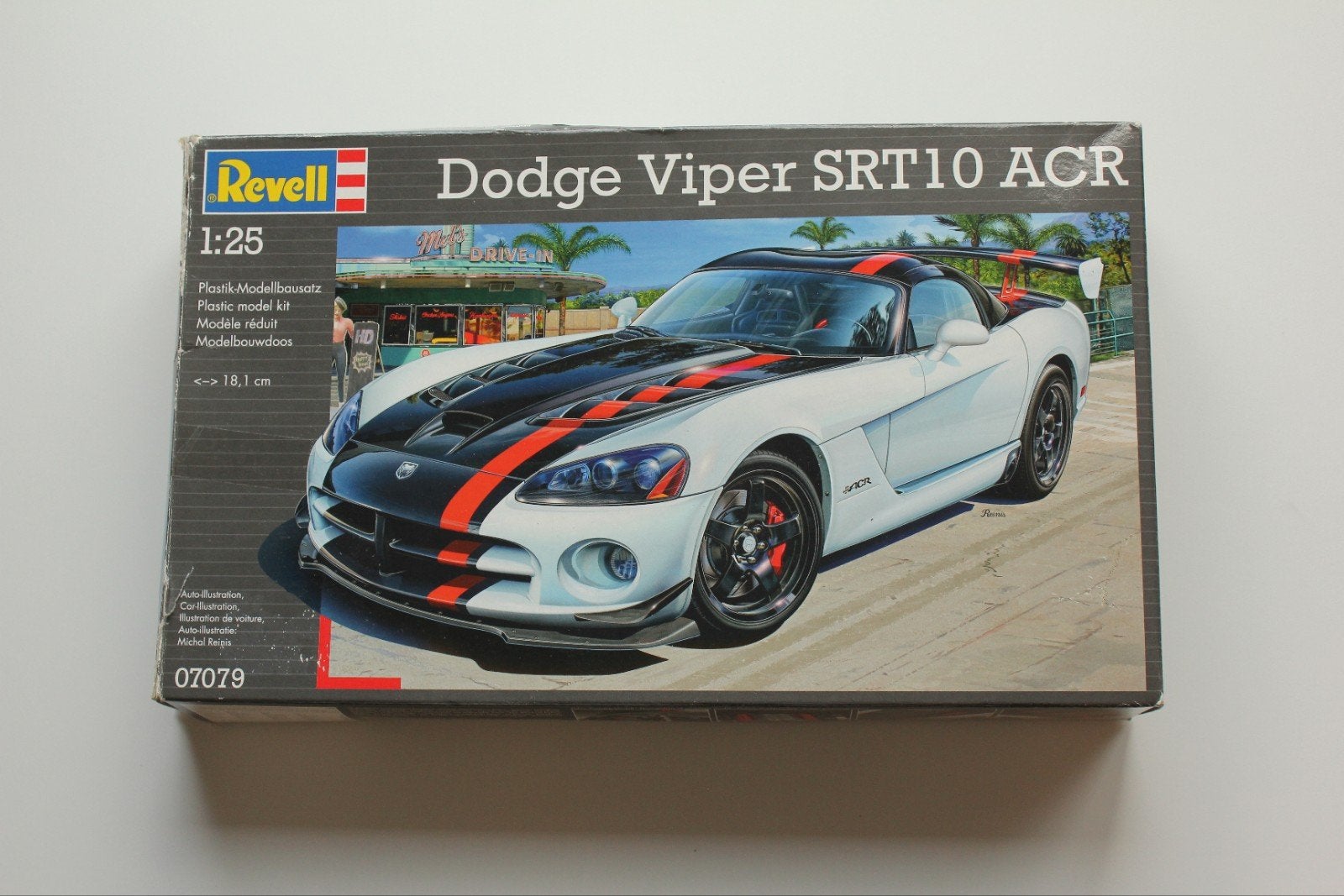 Maquette Revell Dodge Viper SRT10 ACR échelle 1:25 (#07079), Neuf, Voiture, Revell, Plus grand que 1:32