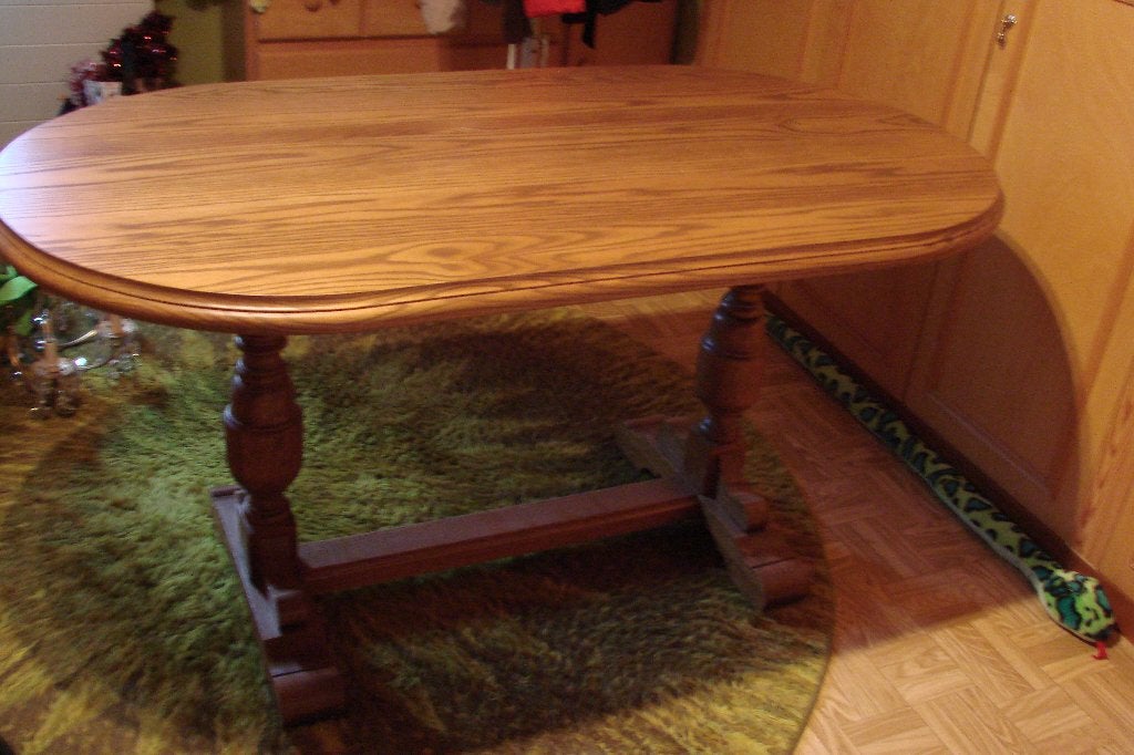 vol eiken tafel ovaal: perfecte staat, Ophalen