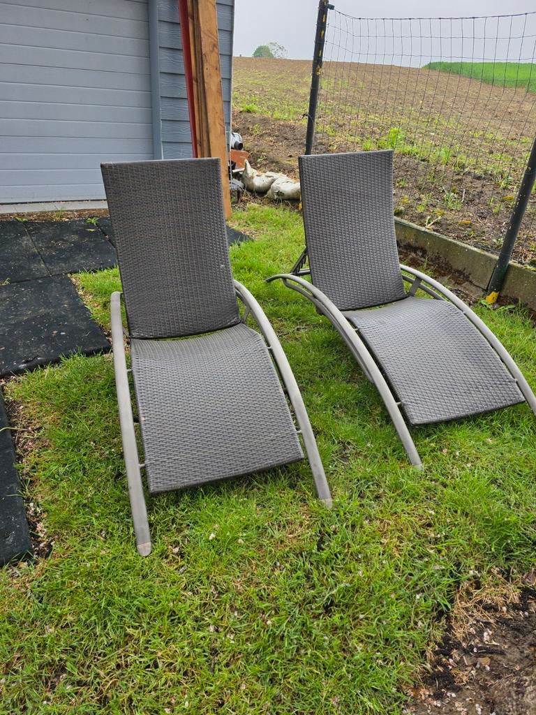 ligstoelen 2 stuks, Tuin en Terras, Ophalen