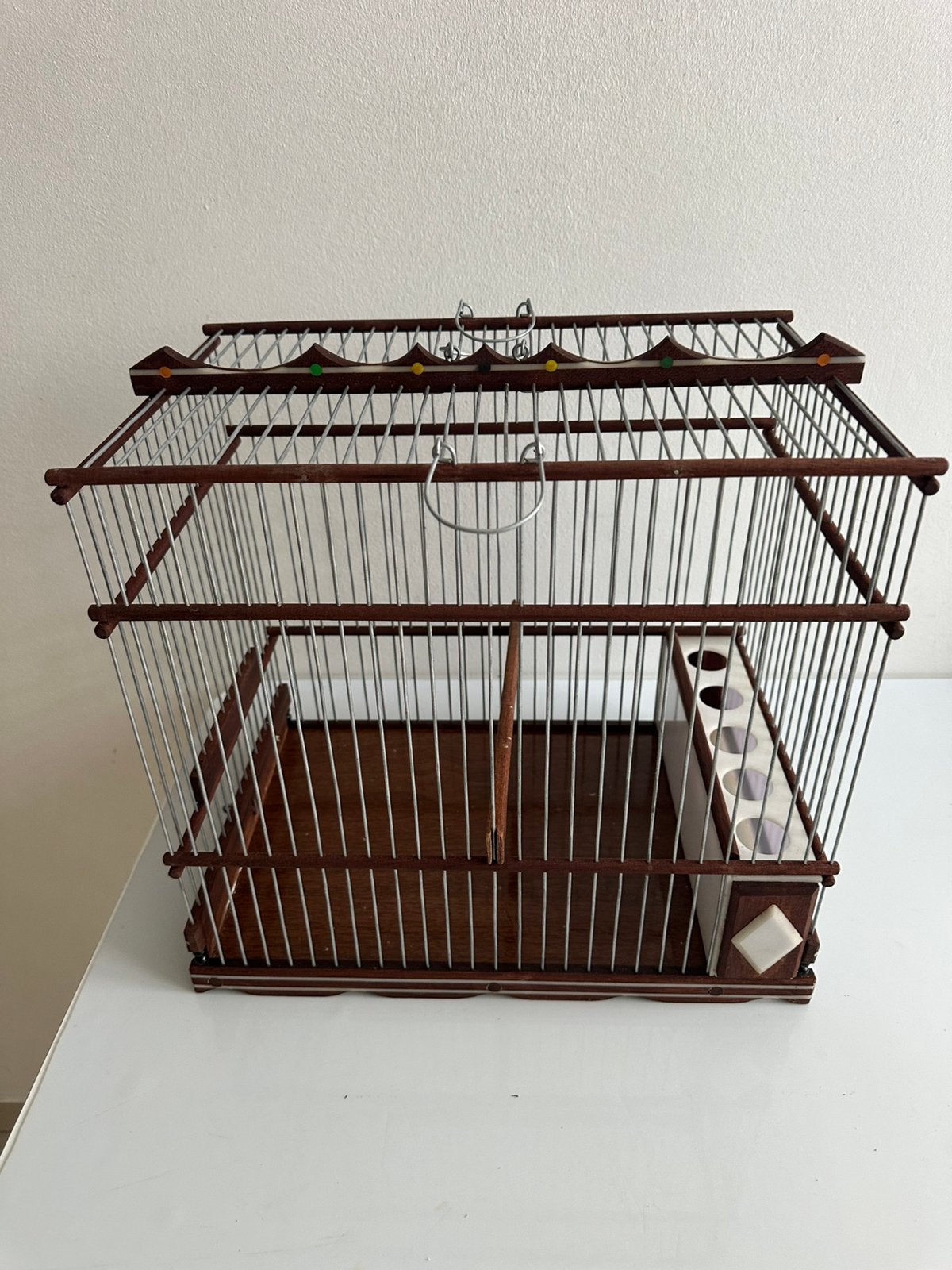 Cage de chant en bois., Enlèvement, Comme neuf, Bois
