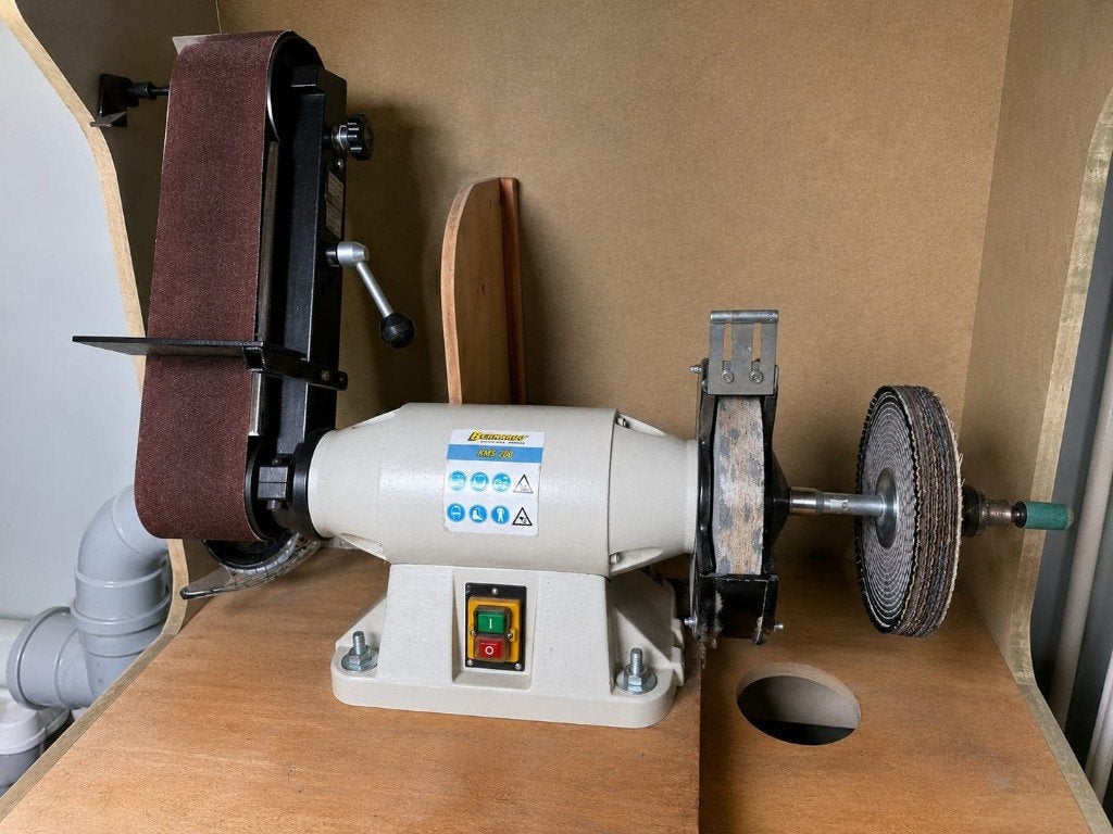 Slijpmachine KMS 200, Doe-het-zelf en Bouw, Gereedschap | Slijpmachines, Ophalen, Gebruikt, 700 tot 1000 watt, Werkbankslijpmachine
