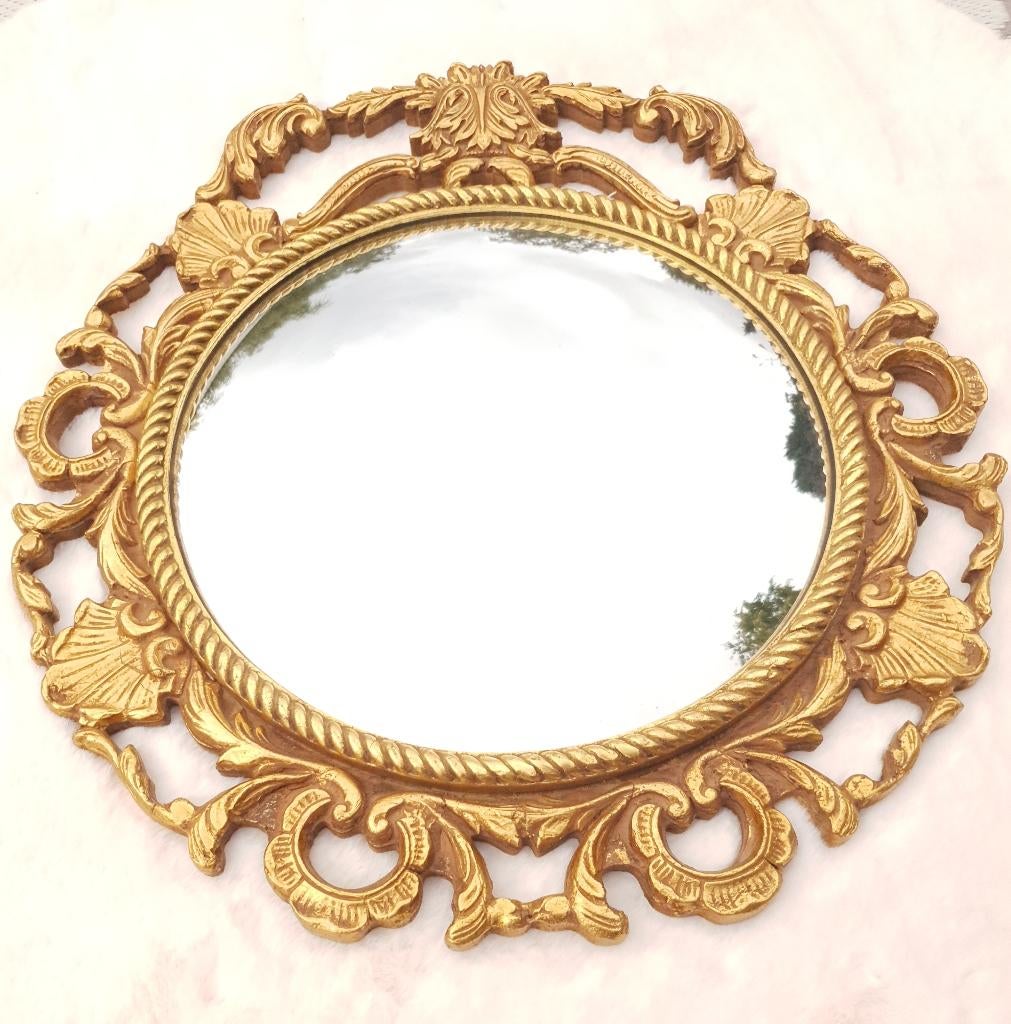 Ancien miroir convexe, Enlèvement, Rond, 50 à 100 cm, Moins de 100 cm
