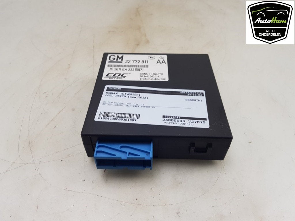 ORDINATEUR DIVERS C Astra J GTC (PD2 / PF2) (|22772811|), Utilisé, Opel