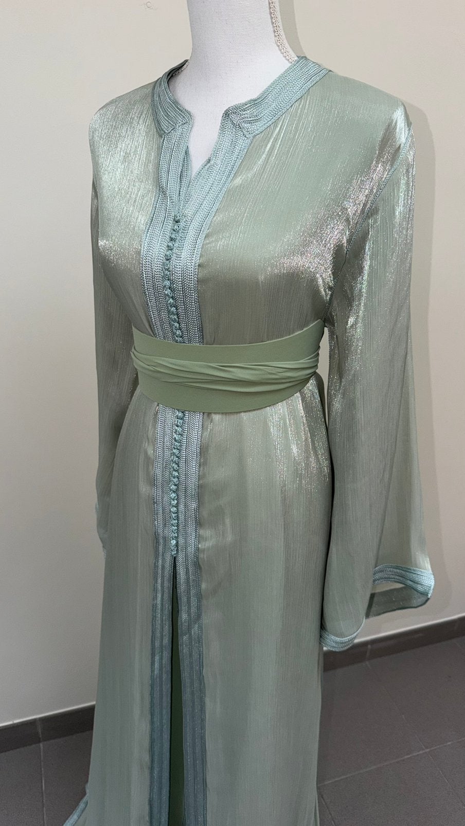 Organza takchita vert menthe pastel, Vêtements | Femmes, Autres types, Taille 42/44 (L), Neuf, Vert