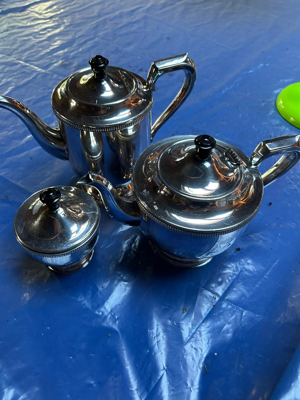Zilver Koffie en theeservies 45, Antiek en Kunst, Ophalen