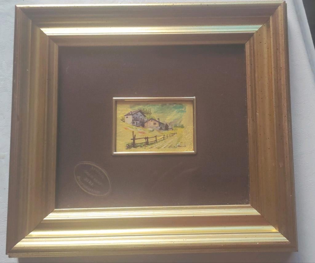 Kader met certificaat  23kt Gold leaf, 21cmx19cm, Italiaans, Huis en Inrichting, Woonaccessoires | Lijsten, Nieuw, Ophalen of Verzenden