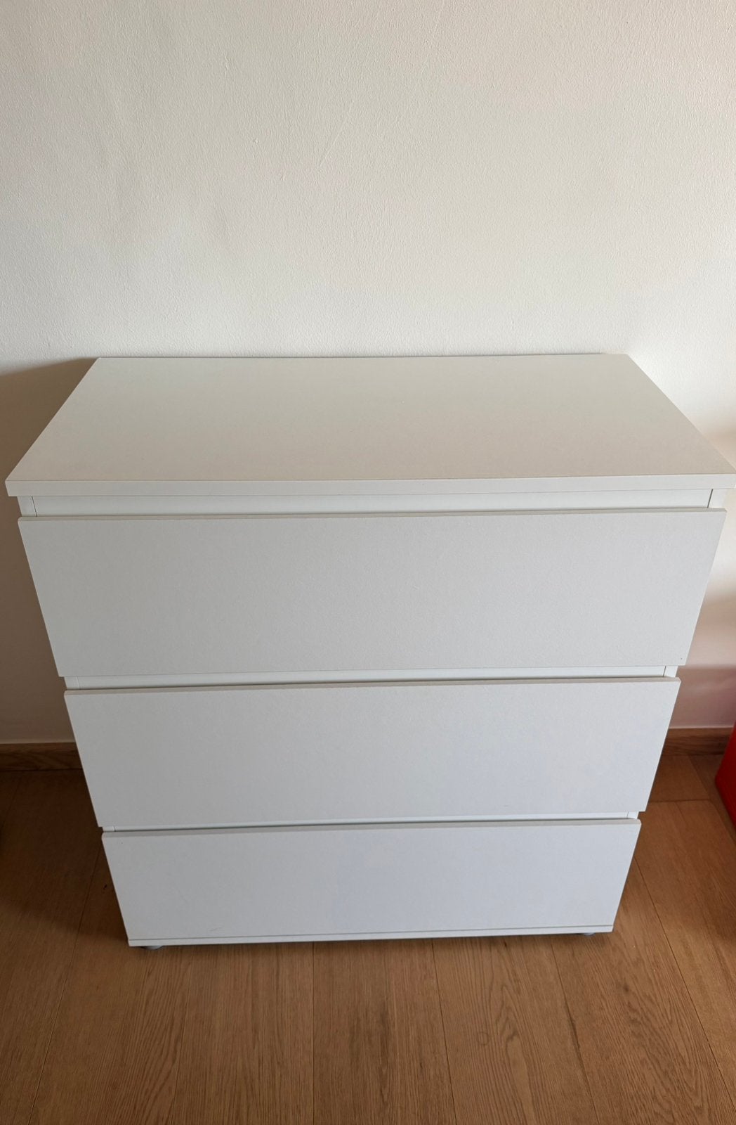 Ikea MALM ladekast wit (3 lades), Ophalen, Zo goed als nieuw