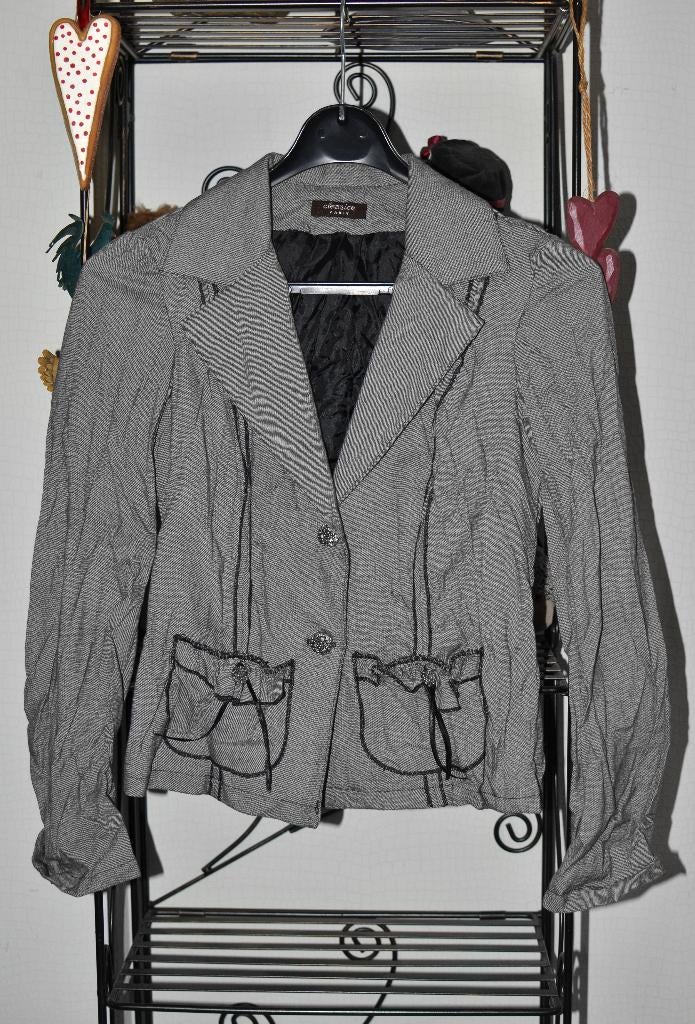 CASUAL CHIC DAMES JASJE MERK CLOANICE / PARIS / MAAT S, Kleding | Dames, Jasjes, Kostuums en Pakken, Ophalen of Verzenden, Zo goed als nieuw