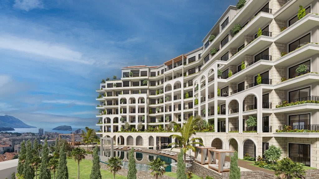 Résidences panoramiques 5 étoiles sur la Budva, Appartement