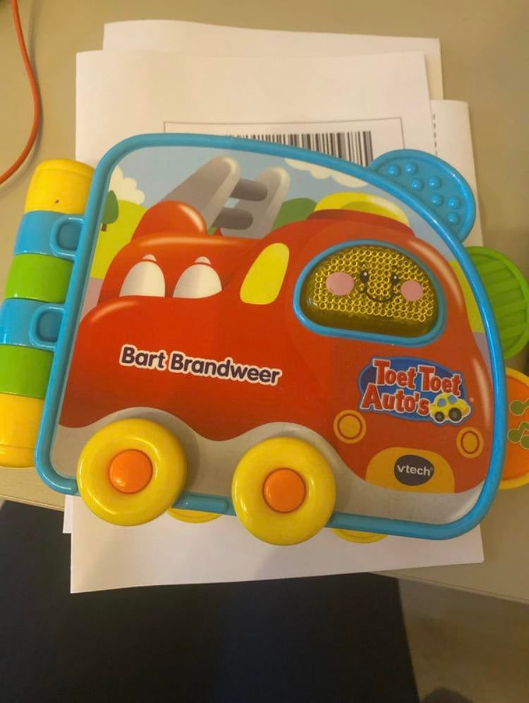 Bart de brandweer boekje vtech, Ophalen, Gebruikt, 6 maanden tot 2 jaar