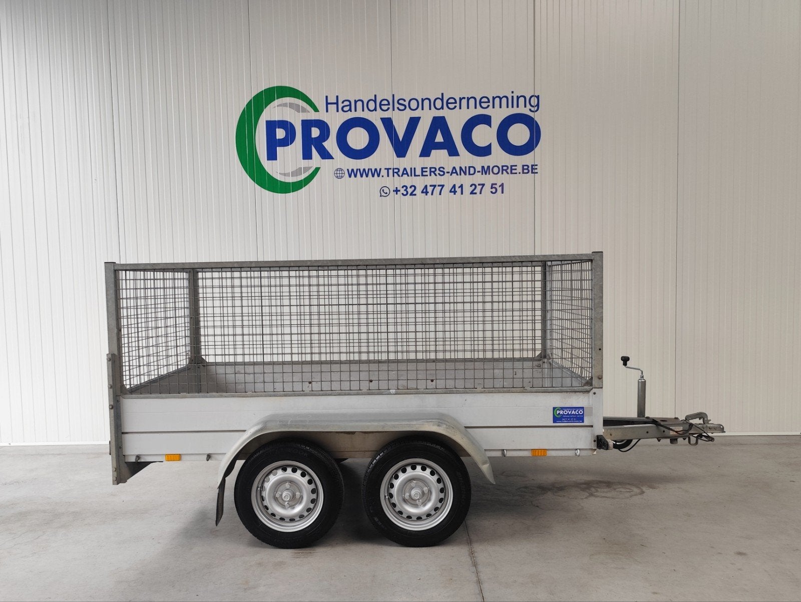 ANSSEMS dubbelas 750kg — keuringsvrij — perfecte staat, Auto diversen, Aanhangers en Bagagewagens, Ophalen