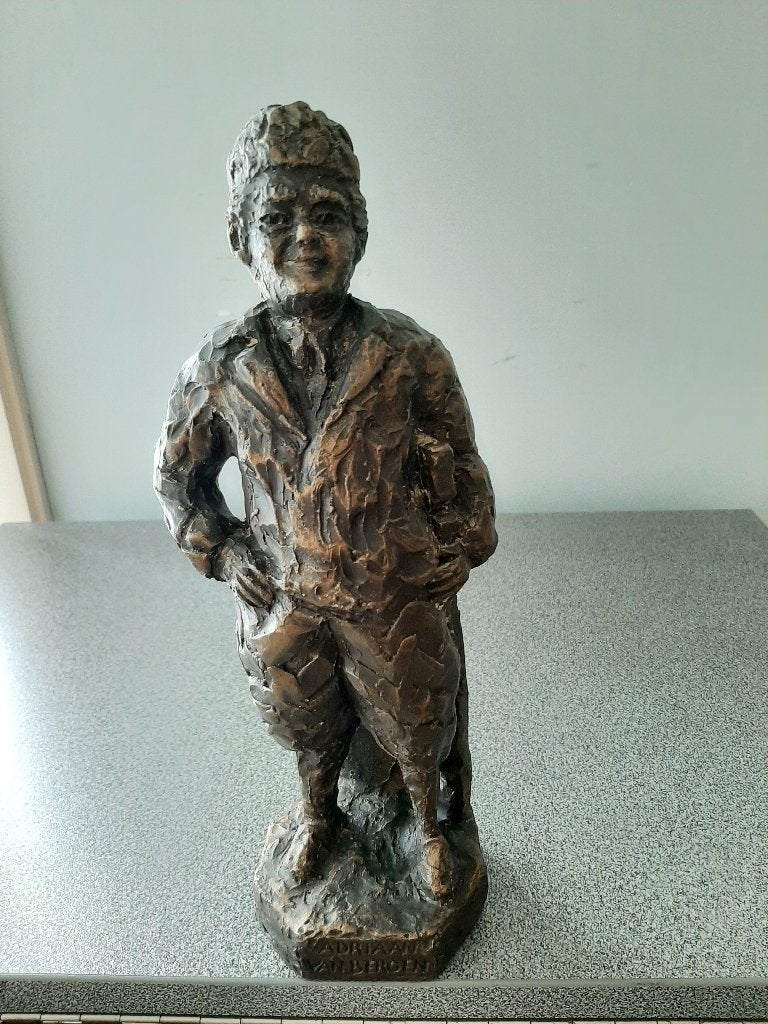 Beeld : Adriaan Van Bergen - Brons, Antiek en Kunst, Kunst | Beelden en Houtsnijwerken, Ophalen of Verzenden, 20 - 50 cm, Beeld