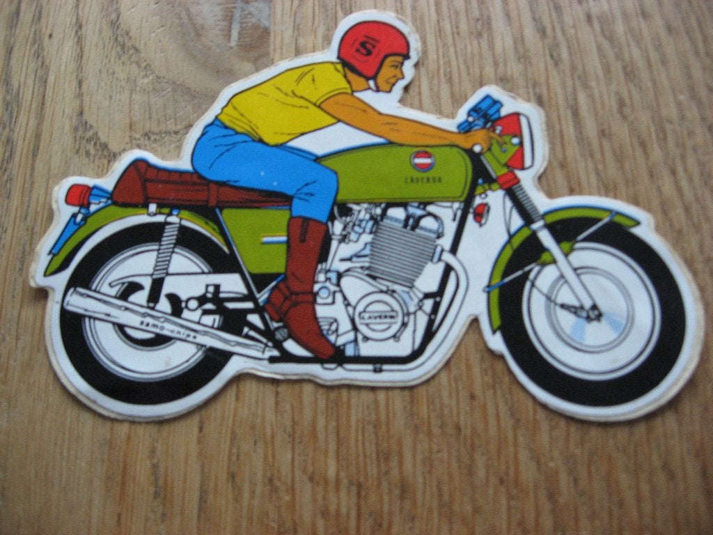 Sticker Motor Laverda Samo Chips 12 x 9 cm, Enlèvement ou Envoi, Neuf, Autres types