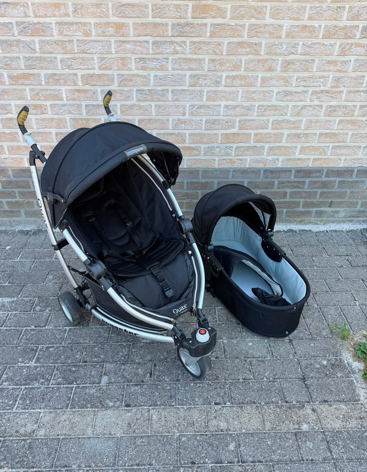 Kinderwagen & Buggy Set (2-in-1) Zwart, Ophalen, Zo goed als nieuw, Kinderwagen