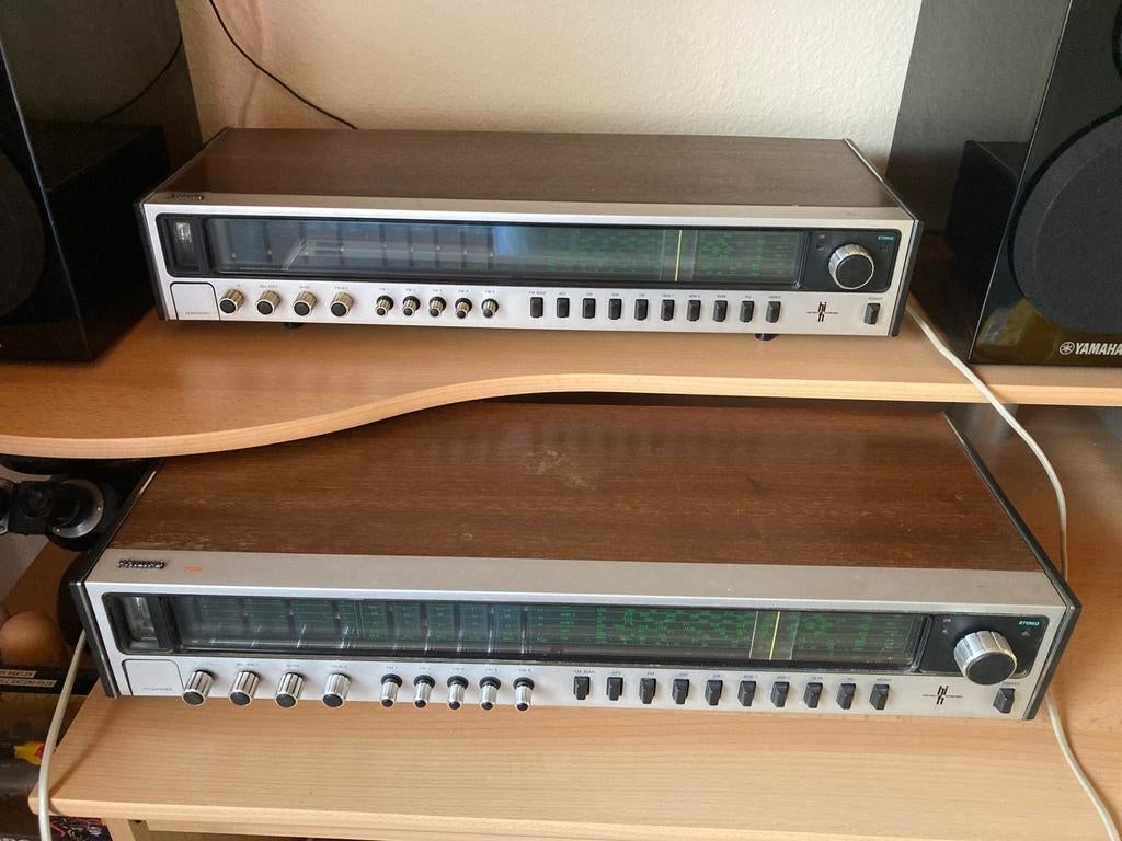2 Philips 22RH732 Hifi Stereo Receiver, jaren 70 vintage, TV, Hi-fi & Vidéo, Amplificateurs & Ampli-syntoniseurs, Utilisé, Stéréo