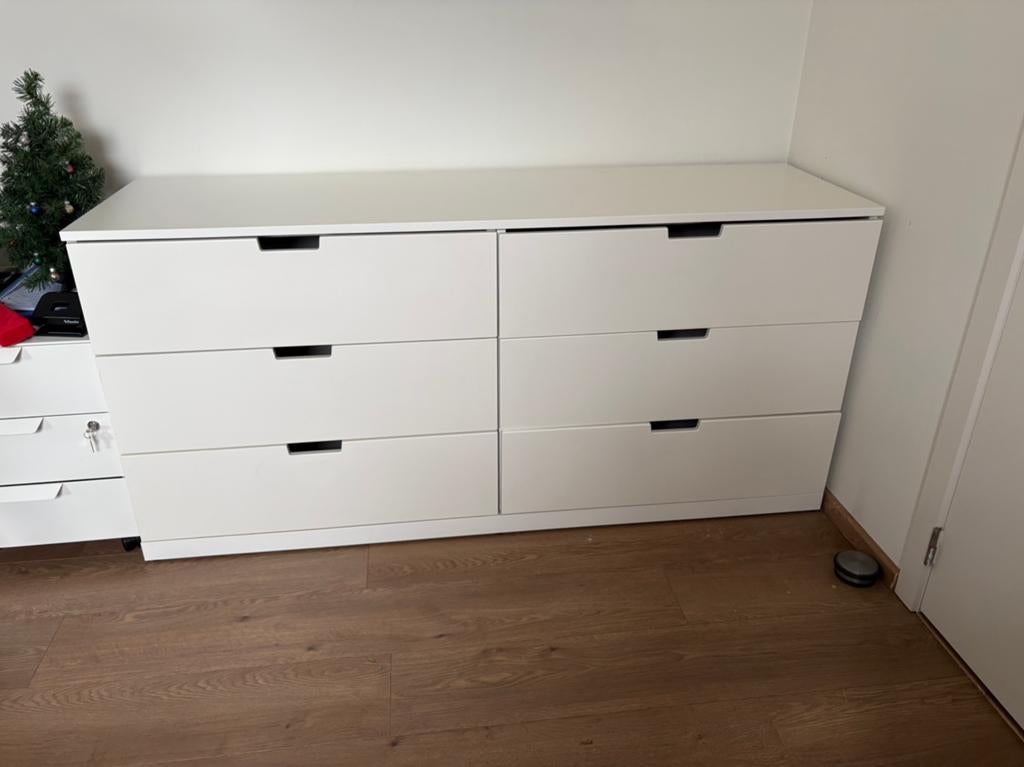 Nordli ladekast met 6 lades, Ophalen, Gebruikt, 5 laden of meer, 150 tot 200 cm