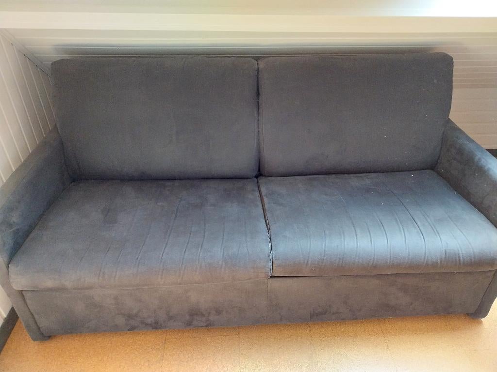Sofabed, Ophalen, Gebruikt, Grijs, 180 cm