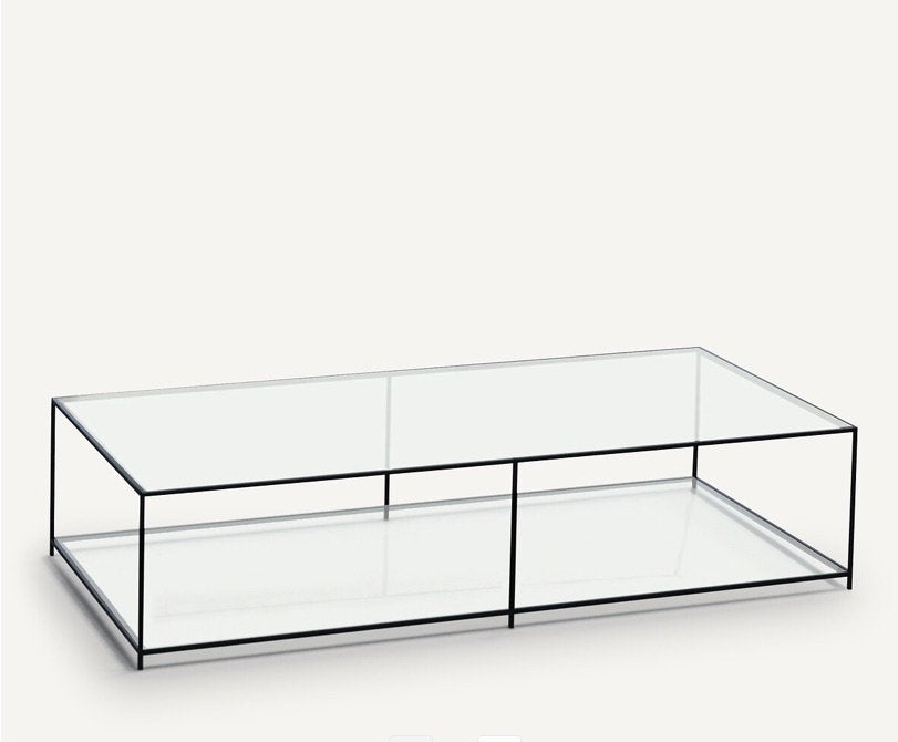 Glazen moderne salontafel, Huis en Inrichting, Ophalen, Zo goed als nieuw