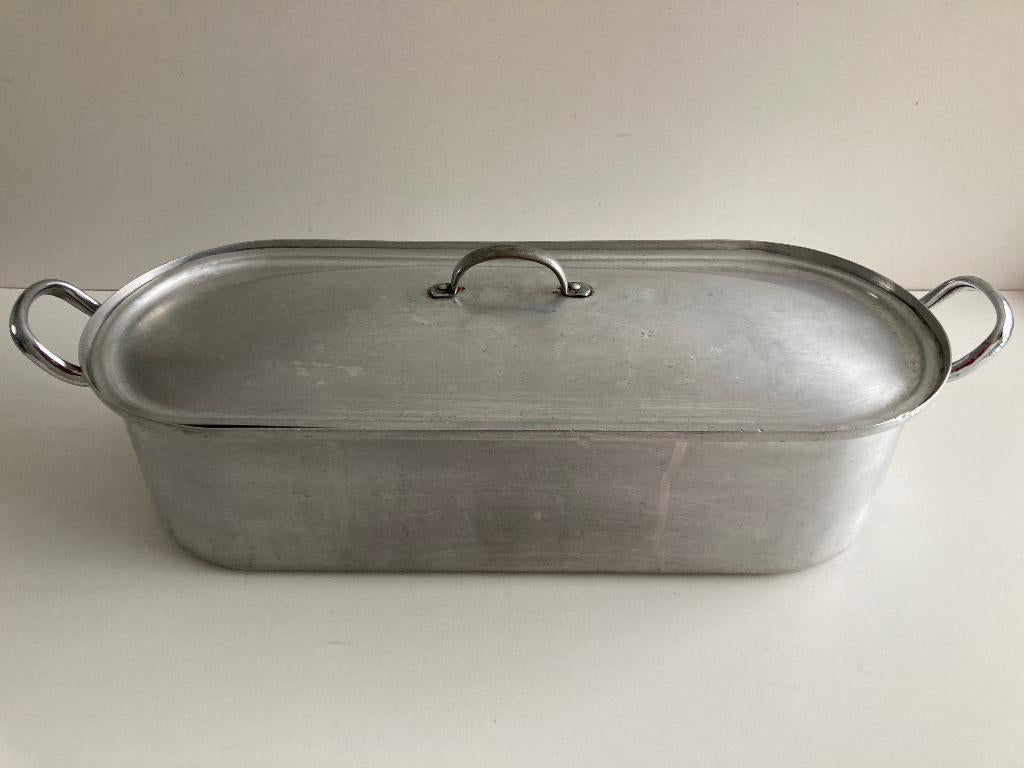 Grand cuiseur à poisson/sauteuse en résine professionnel, Enlèvement ou Envoi, Utilisé, Aluminium, Autres types