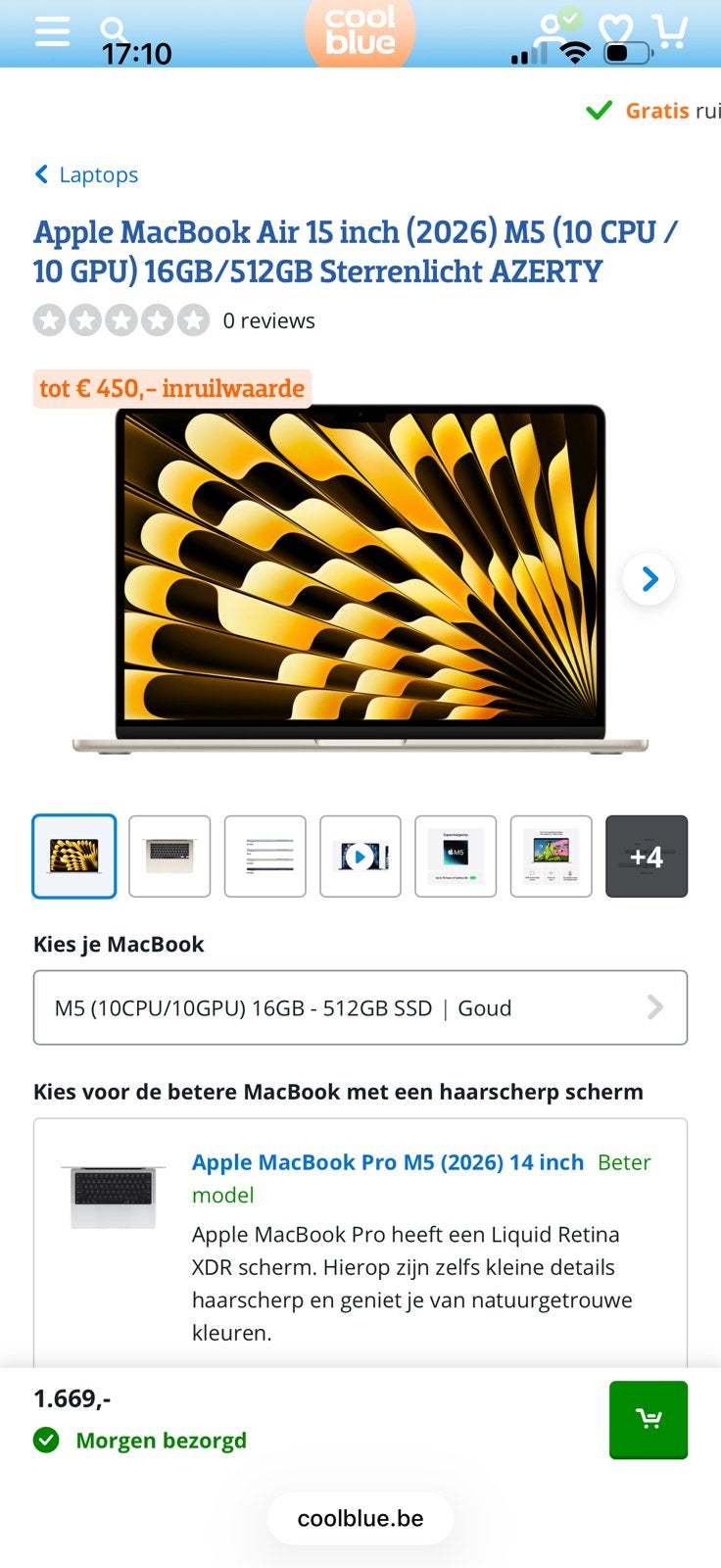 Nieuw Apple macbook 2026, 15 inch, 512 GB, Nieuw, Ophalen of Verzenden