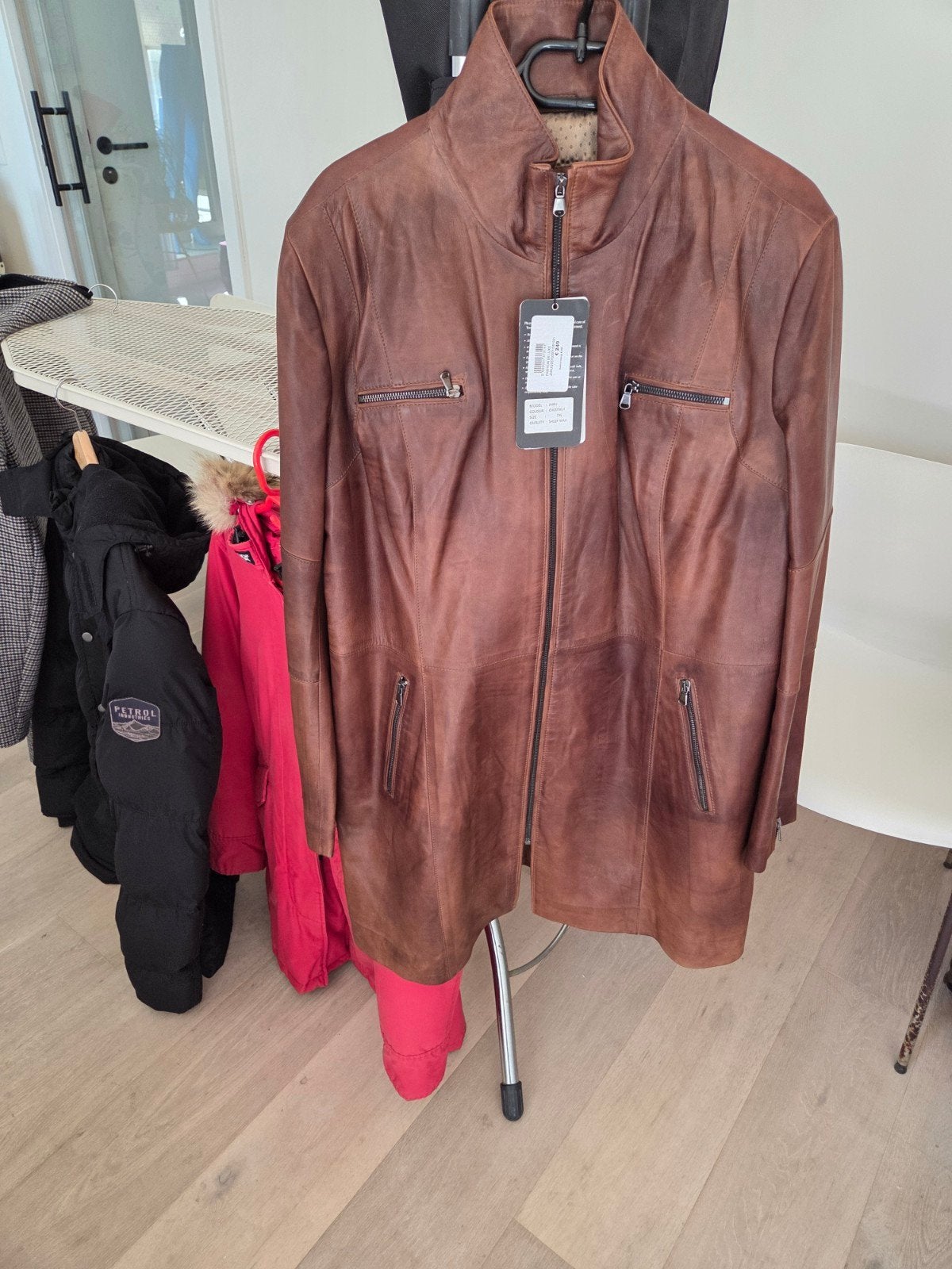dames lederen jas nieuw grote maat kleur camel bruin, Kleding | Dames, Grote Maten, Ophalen, Bruin