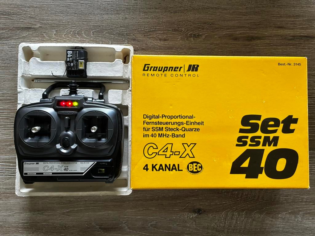 Graupner C4-X Zender en Ontvanger, Ophalen of Verzenden, Zo goed als nieuw, Onderdeel