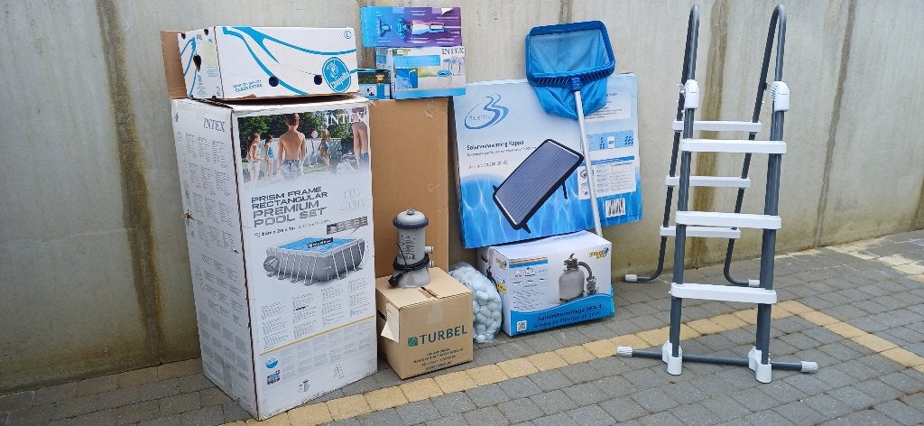 Intex zwembad, Tuin en Terras, Ophalen, Gebruikt, Overige typen