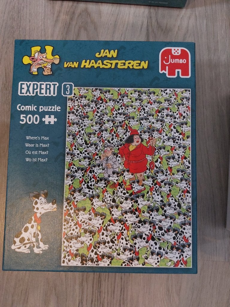 Puzzel JVH 500 stuks "Waar is Max?", Ophalen of Verzenden, 500 t/m 1500 stukjes, Zo goed als nieuw, Legpuzzel